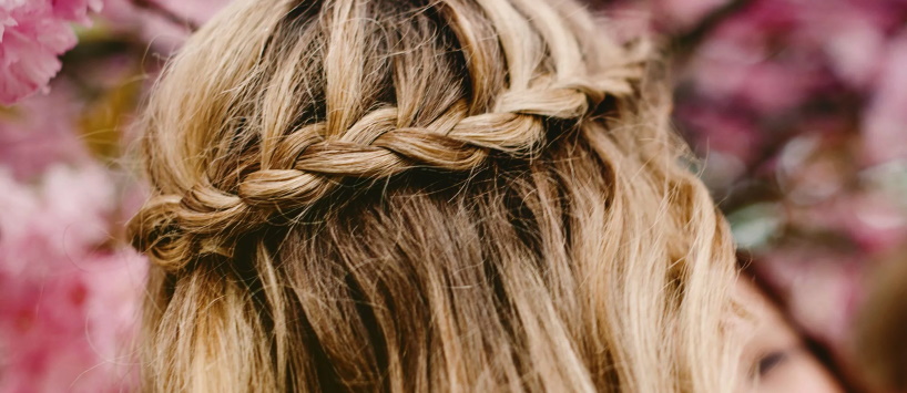 asymmetrical waterfall braid