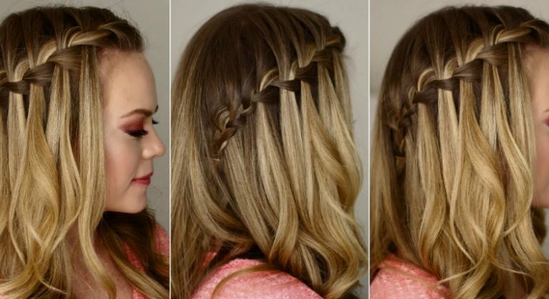 Stunning Waterfall Braid Hairstyles from Stylists